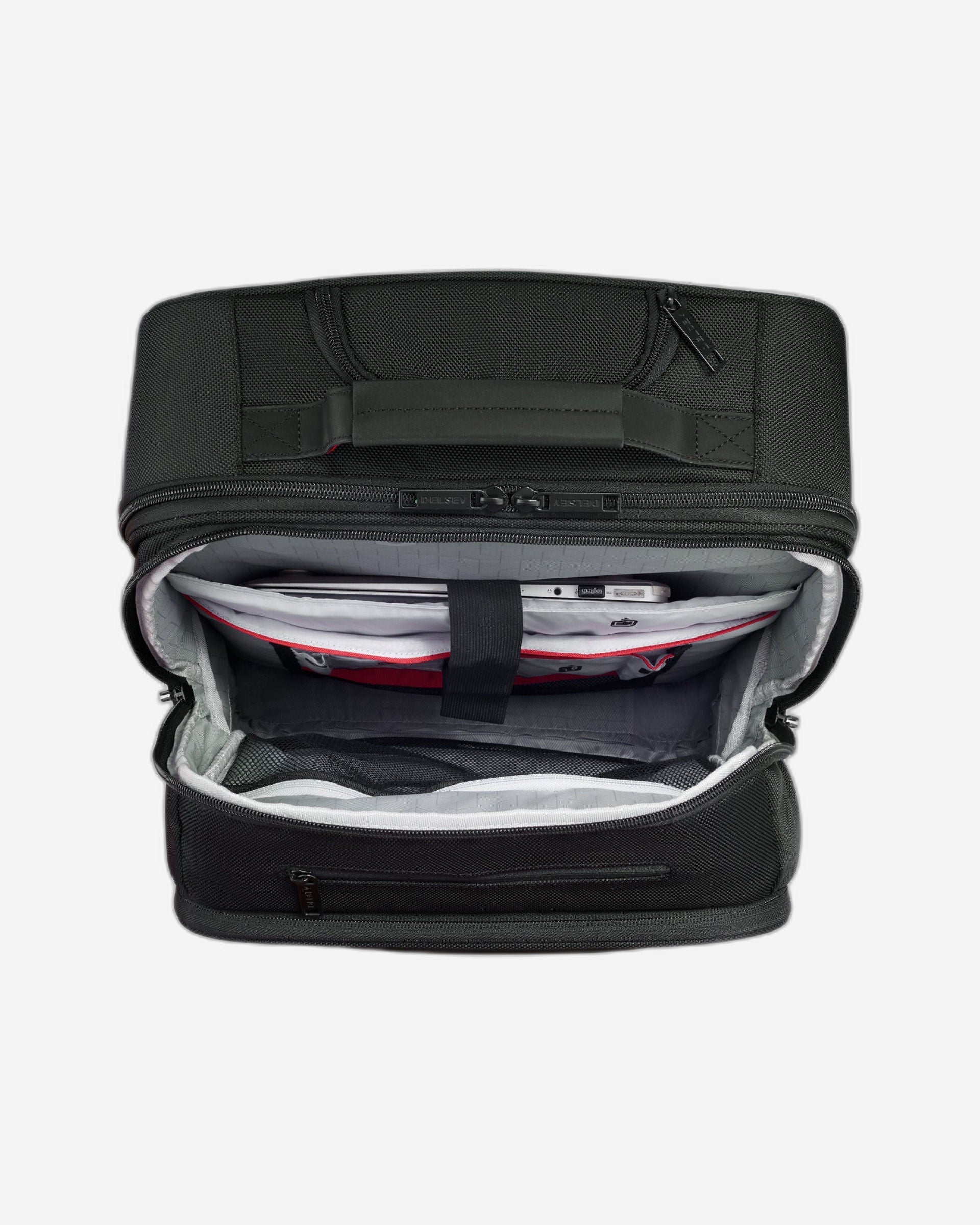 حقيبة ظهر ديلسي باريس بارفيس+ للكمبيوتر المحمول بعجلات مقاس 17.3 بوصة، لون أسود - 394465000