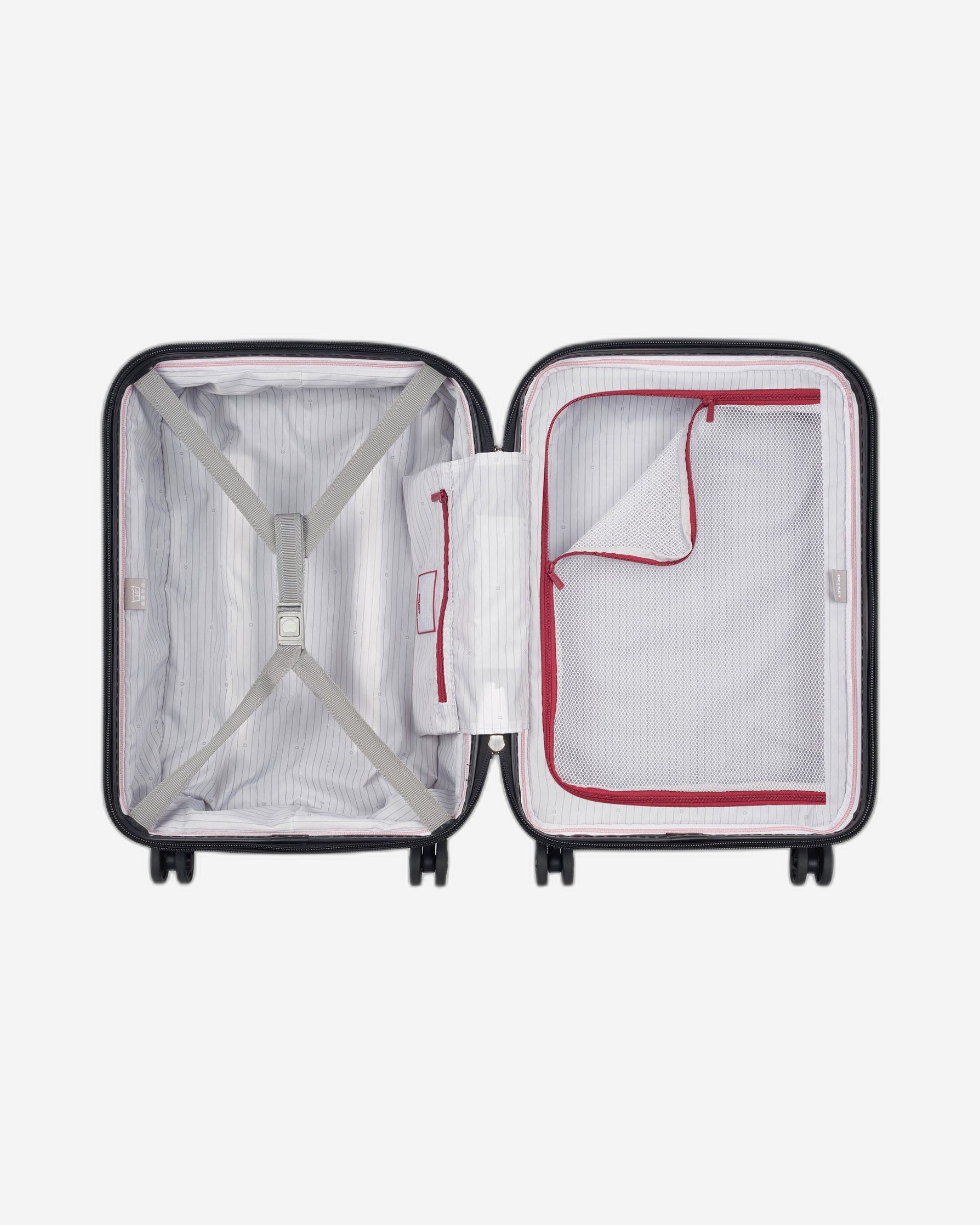 حقيبة سفر ديلسي باريس سيجور ٢.٠ صلبة بعجلات مزدوجة قابلة للتمدد، ٥٥ سم، لون أزرق - ٢٠٥٨٨٠٢٠٢