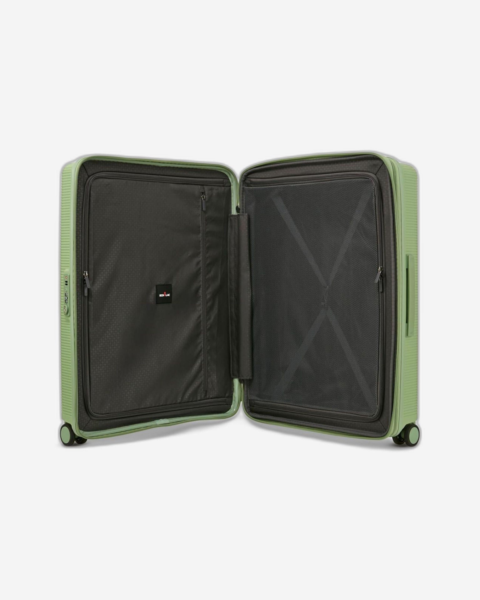 حقيبة أمتعة إيكولاك فورزا الصلبة القابلة للتوسيع بأربع عجلات مزدوجة