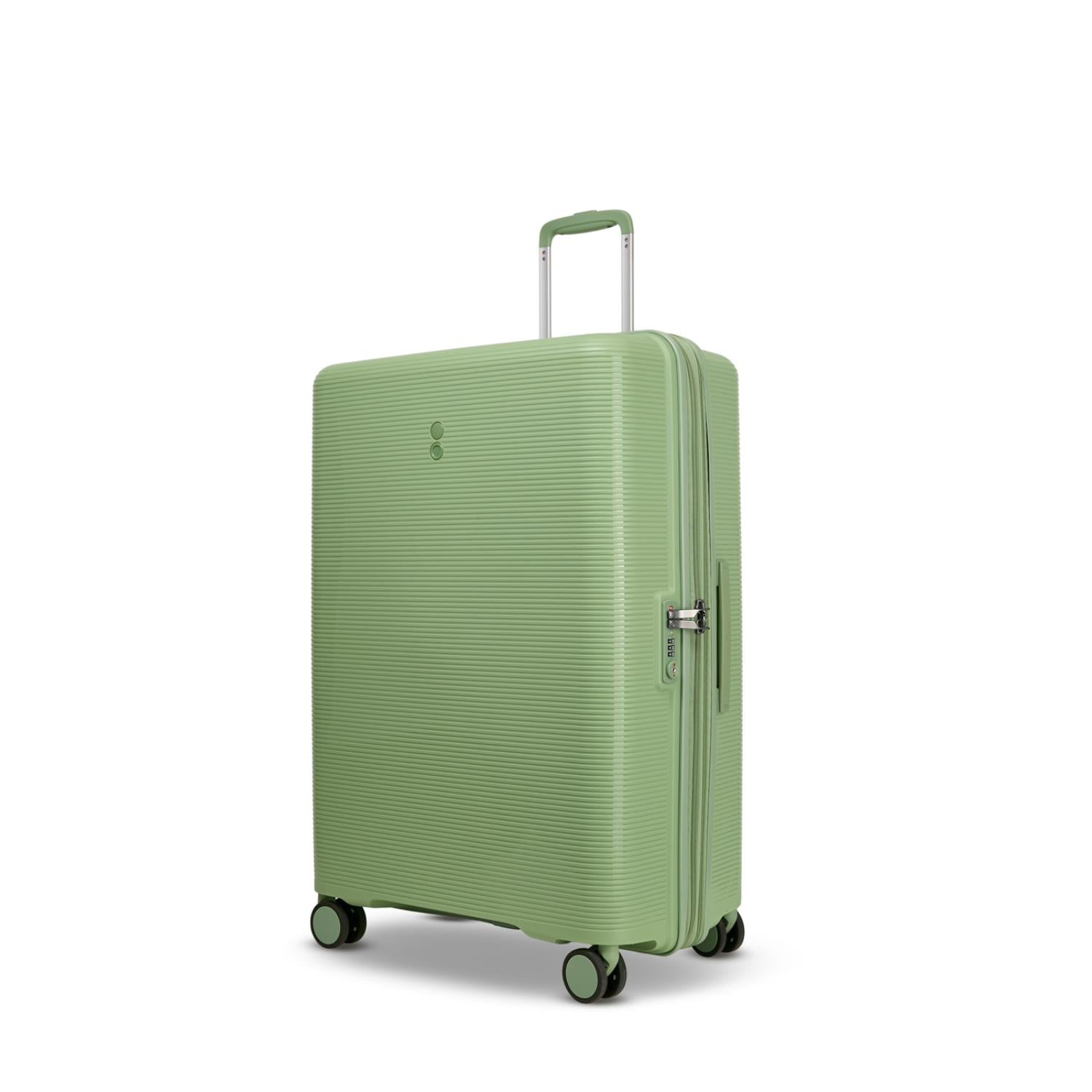 حقيبة أمتعة إيكولاك فورزا الصلبة القابلة للتوسيع بأربع عجلات مزدوجة