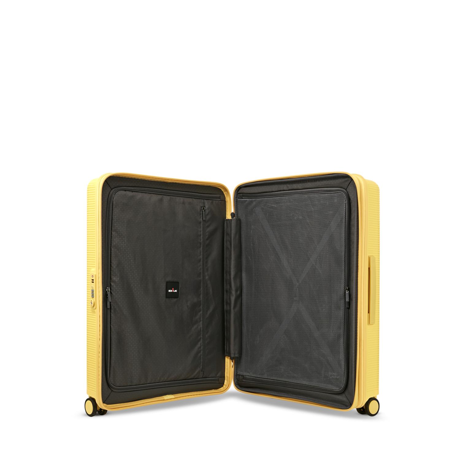 حقيبة أمتعة إيكولاك فورزا الصلبة القابلة للتوسيع بأربع عجلات مزدوجة