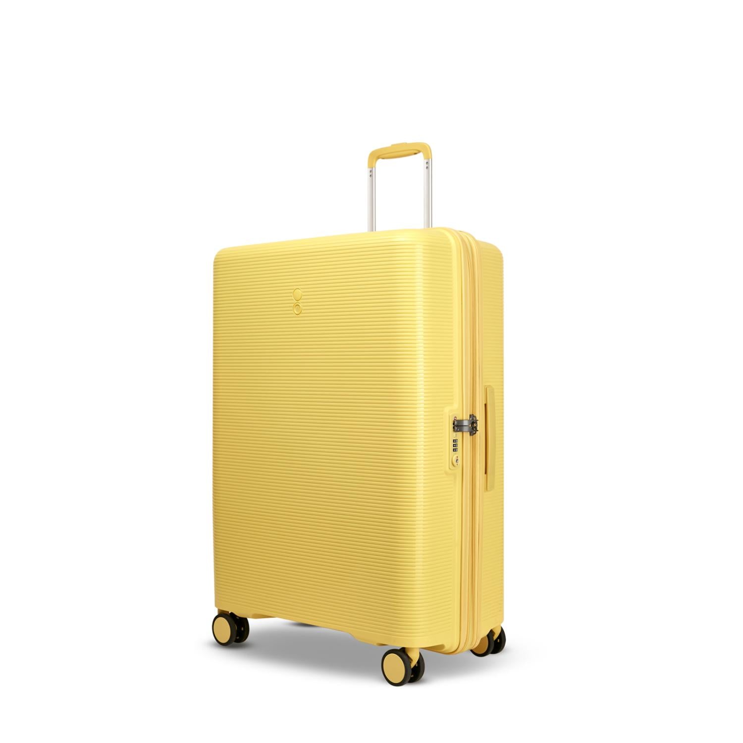 حقيبة أمتعة إيكولاك فورزا الصلبة القابلة للتوسيع بأربع عجلات مزدوجة