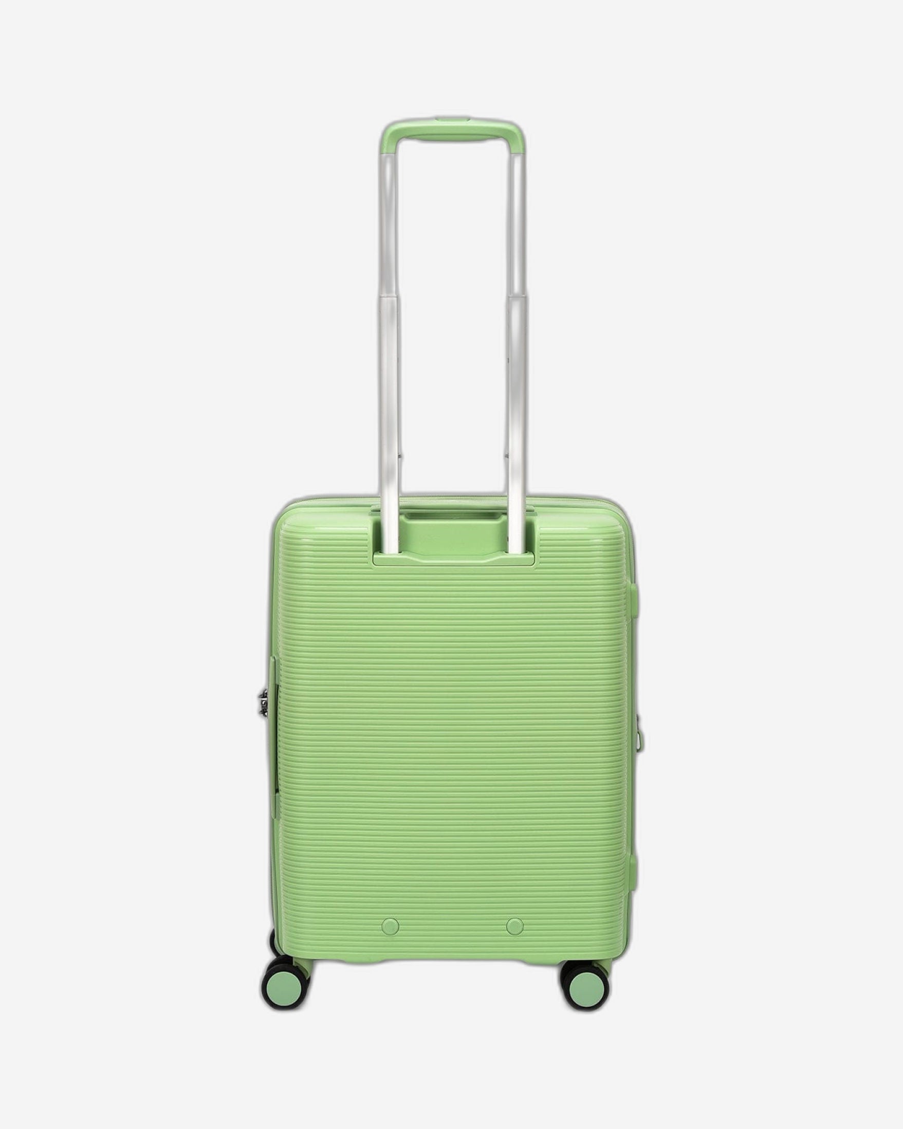 مجموعة أمتعة إيكولاك فورزا ٥٥+٦٥+٧٥ سم، حقيبة صلبة بأربع عجلات مزدوجة قابلة للتوسيع، مناسبة للمقصورة وتسجيل الوصول، لون أخضر مرجاني