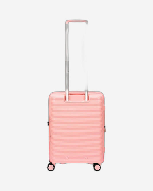 مجموعة أمتعة إيكولاك فورزا ٥٥+٦٥+٧٥ سم، حقيبة صلبة بأربع عجلات مزدوجة قابلة للتوسيع، لون وردي باشن
