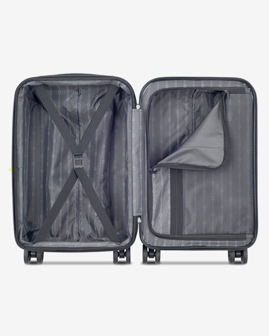 مجموعة حقائب ديلسي باريس أوفيلي الصلبة، مقاس 55+70+82 سم، مزودة بأربع عجلات مزدوجة قابلة للتوسيع، مناسبة لكابينة السفر وتسجيل الوصول، باللون الوردي اللامع، مع حقيبة ظهر مجانية