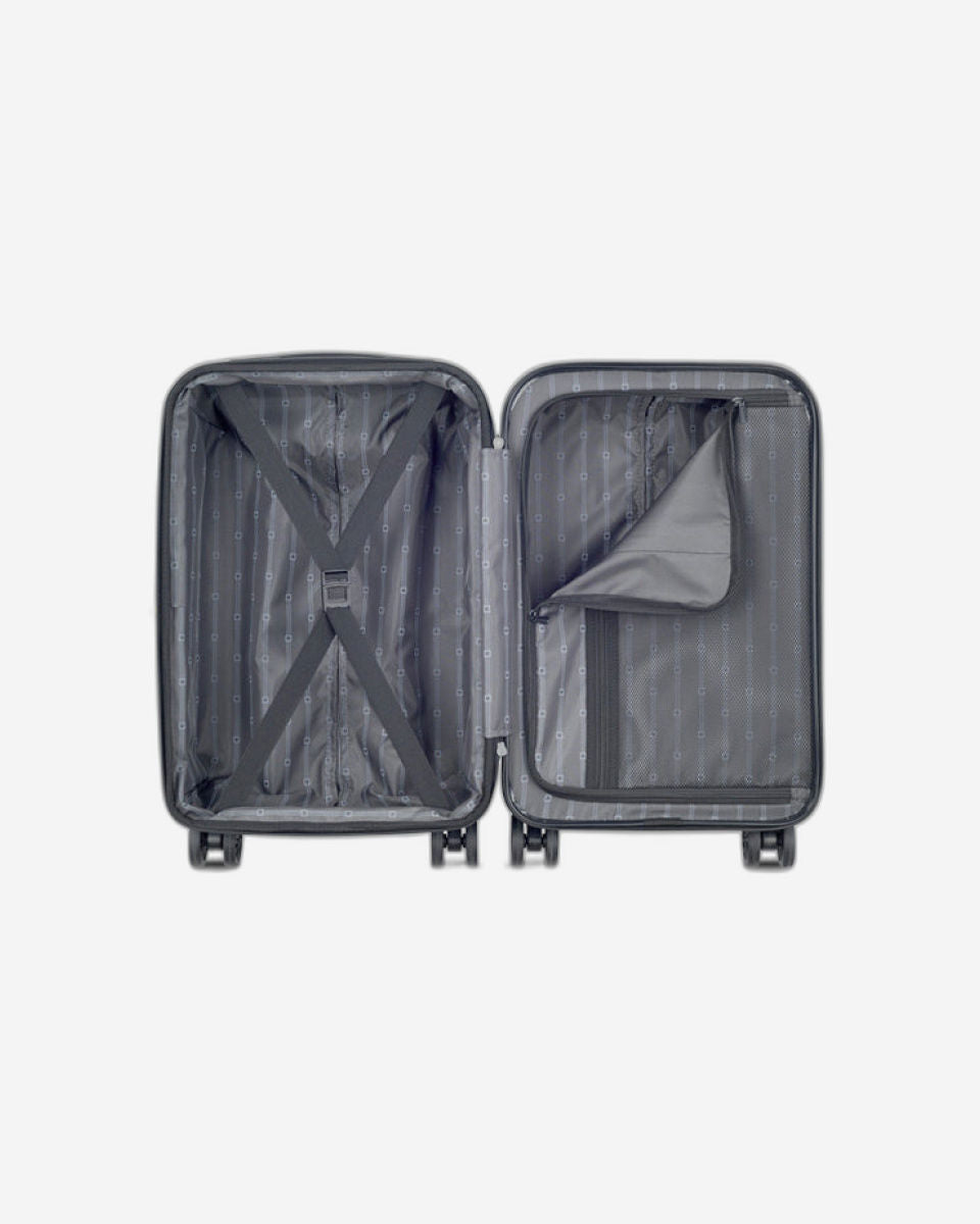 مجموعة حقائب ديلسي باريس أوفيلي الصلبة، مقاس 55+70+82 سم، مزودة بأربع عجلات مزدوجة قابلة للتوسيع، مناسبة لكابينة السفر وتسجيل الوصول، باللون الوردي اللامع، مع حقيبة ظهر مجانية