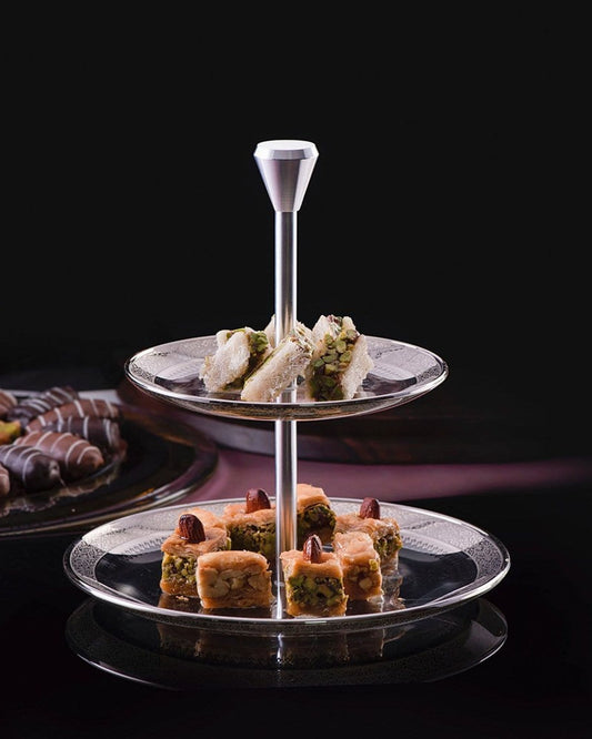 صينية ديملاج قرطبة ذات طبقتين (بلاتينيوم)