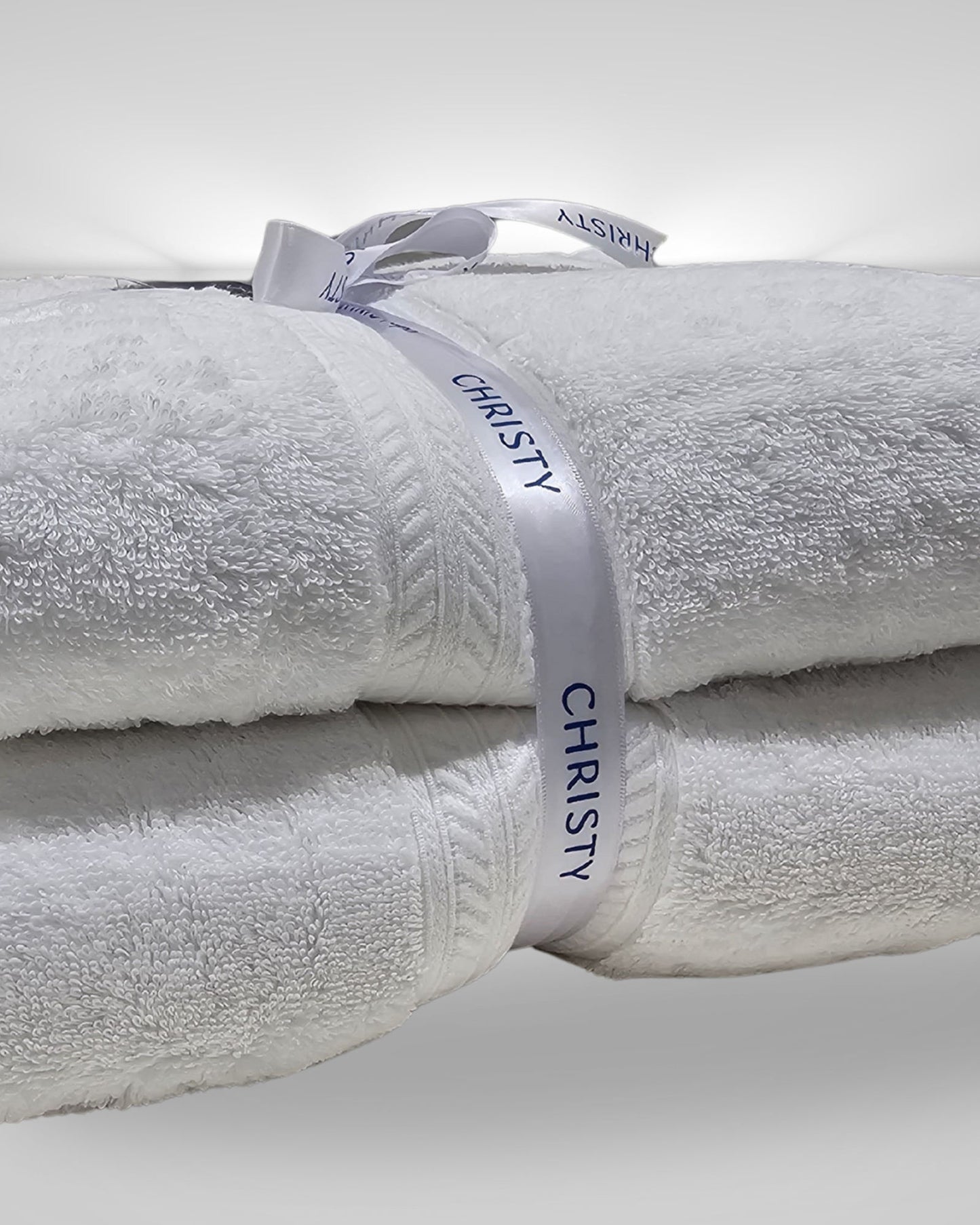 طقم مناشف حمام من القطن المصري "نيو بيرفورمانس" من كريستي، قطعتين