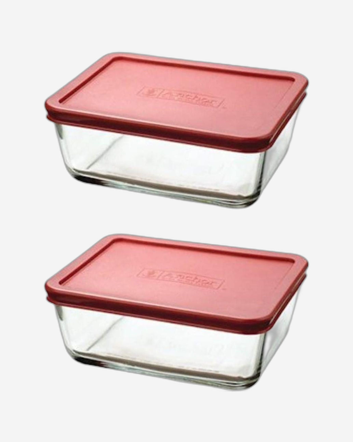 عبوة ساندويتشات أنكور هوكينج اقتصادية، ٤ قطع، عبوة ٢ × ١٫١ لتر، ١٣١٧٤، غطاء أزرق داكن/أحمر