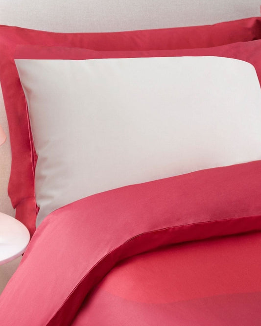 طقم غطاء لحاف "Colour Block" من Jasper Conran باللون الأحمر