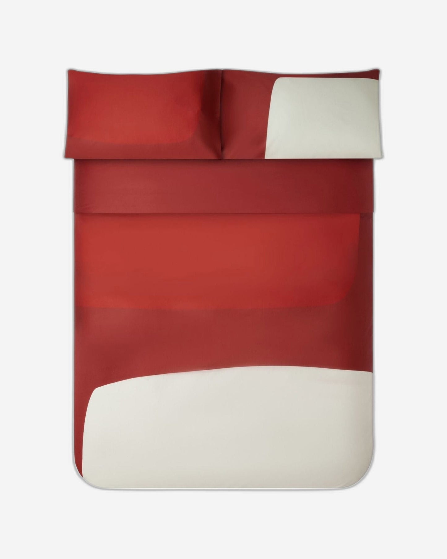 طقم غطاء لحاف "Colour Block" من Jasper Conran باللون الأحمر