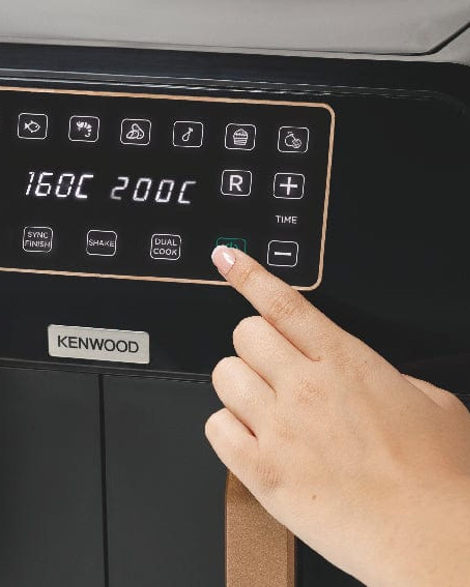 مقلاة هوائية رقمية مزدوجة من كينوود