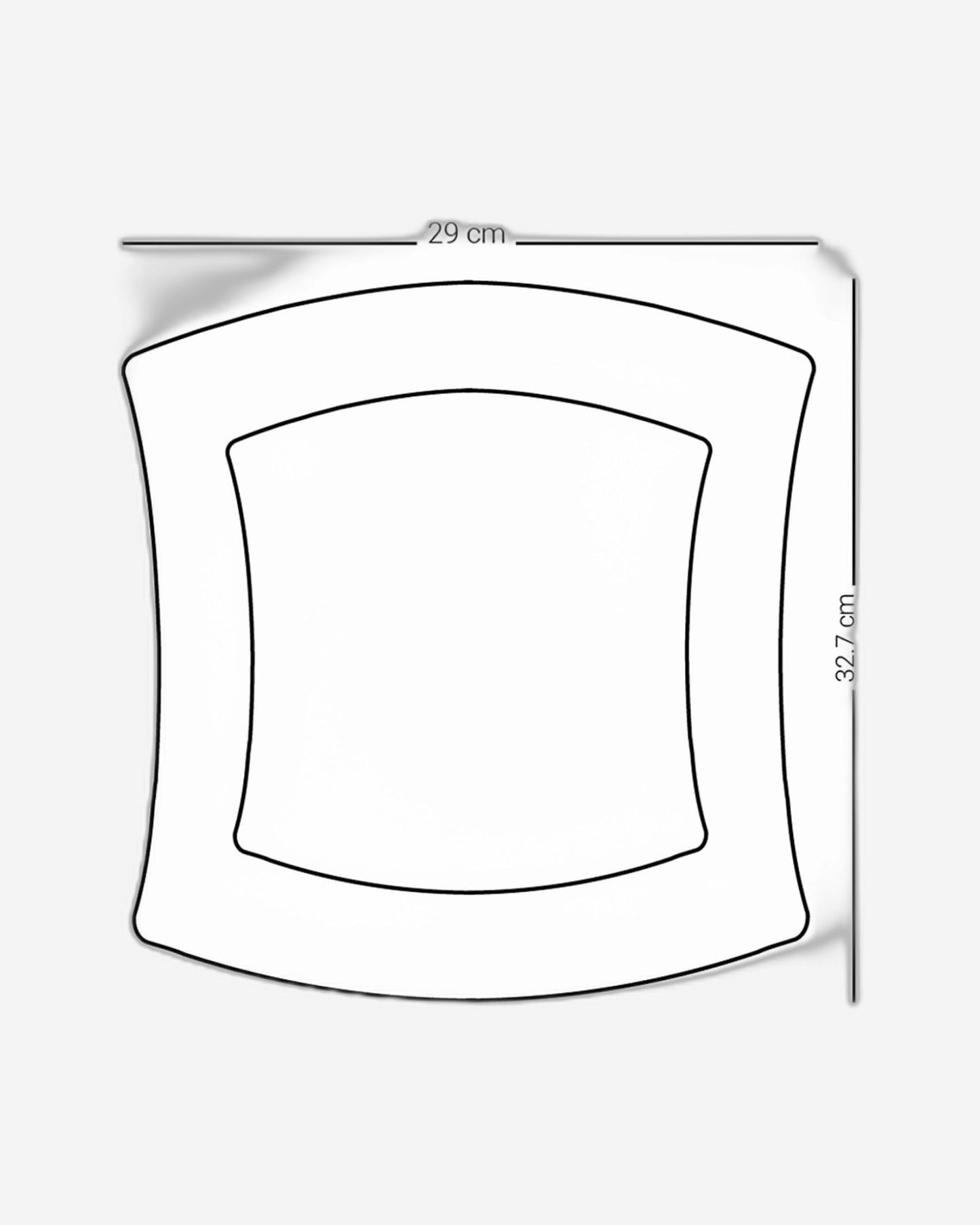 طبق تقديم كبير من ديملاج ميلانج باللونين الذهبي والأسود