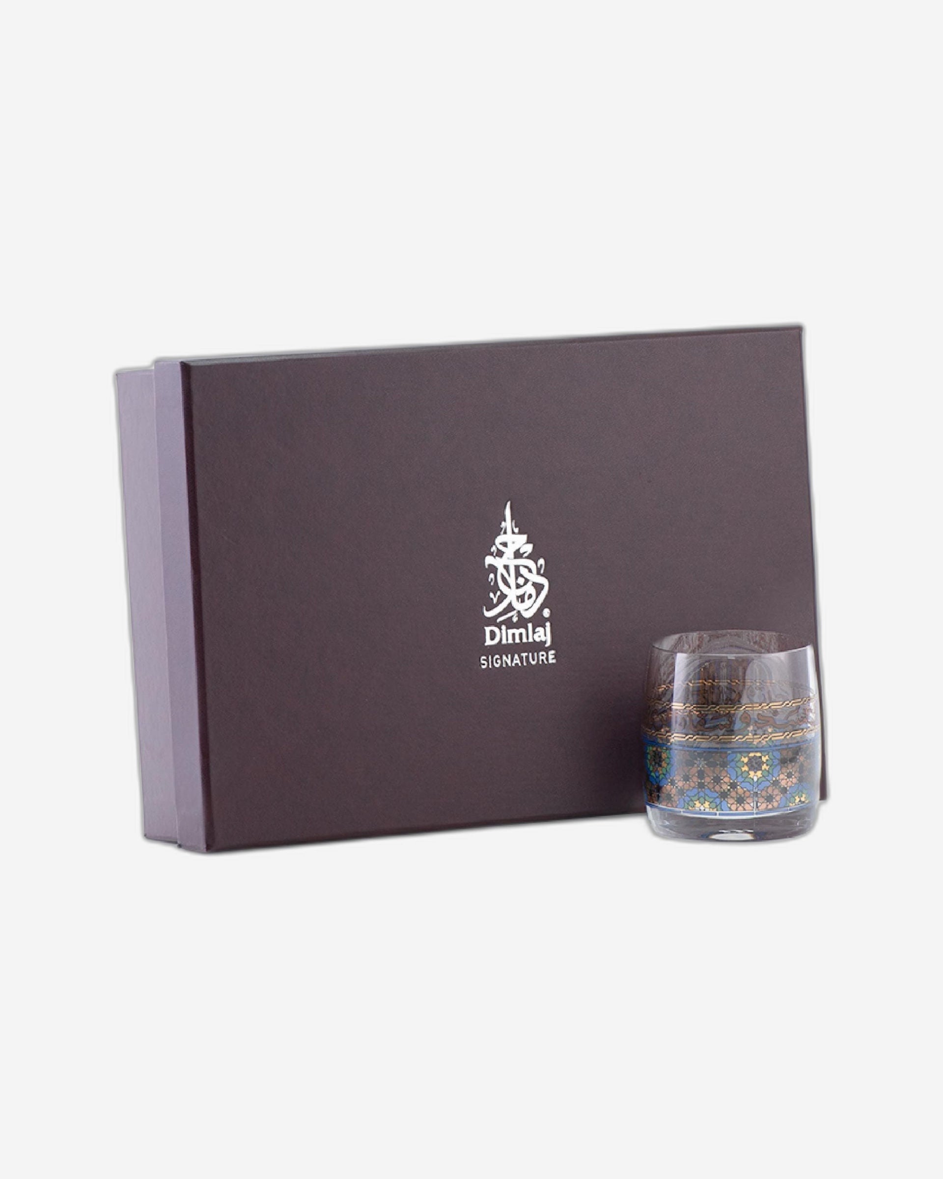 مجموعة ديملاج ميلانج من 6 أكواب قصيرة (ذهبي وبني)