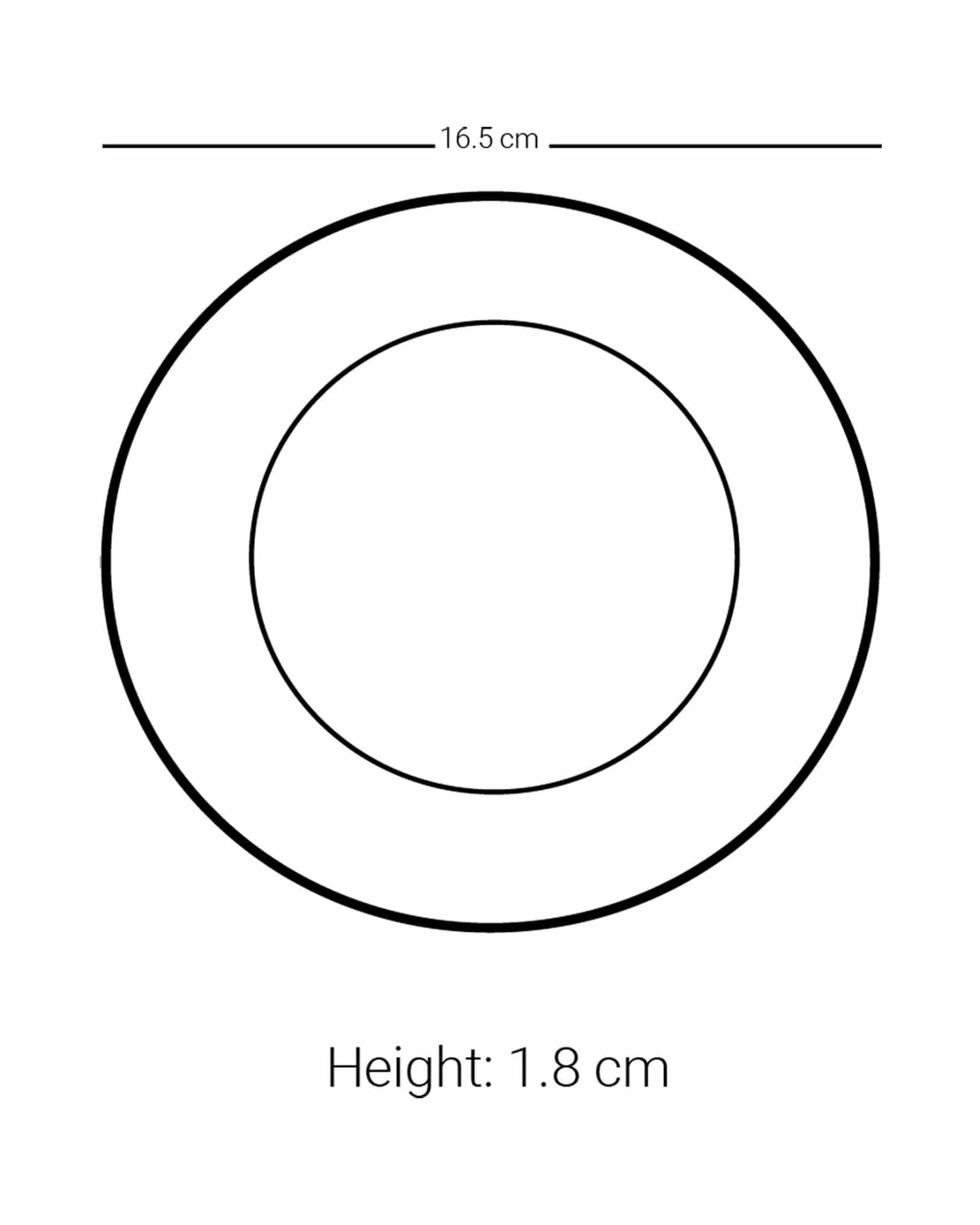 مجموعة أطباق ديملاج ميلانج، 6 قطع (بلاتيني وأزرق)