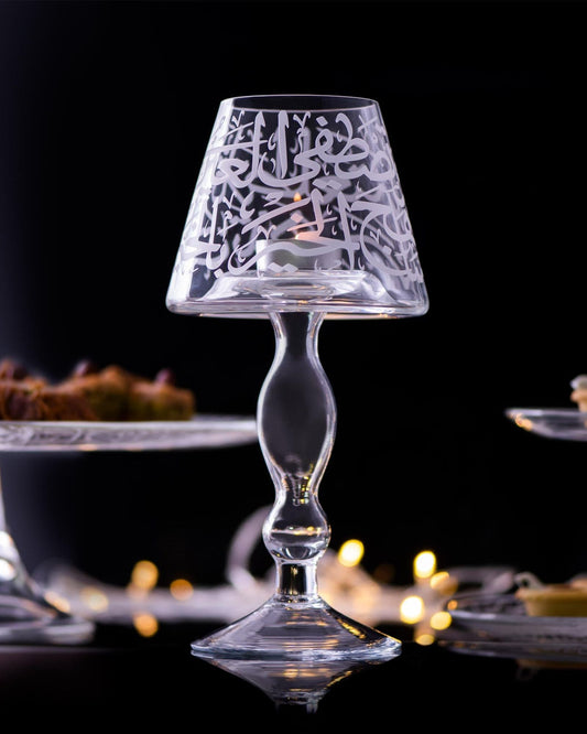 حامل شموع كبير من دملاج الثلث (منقوش)