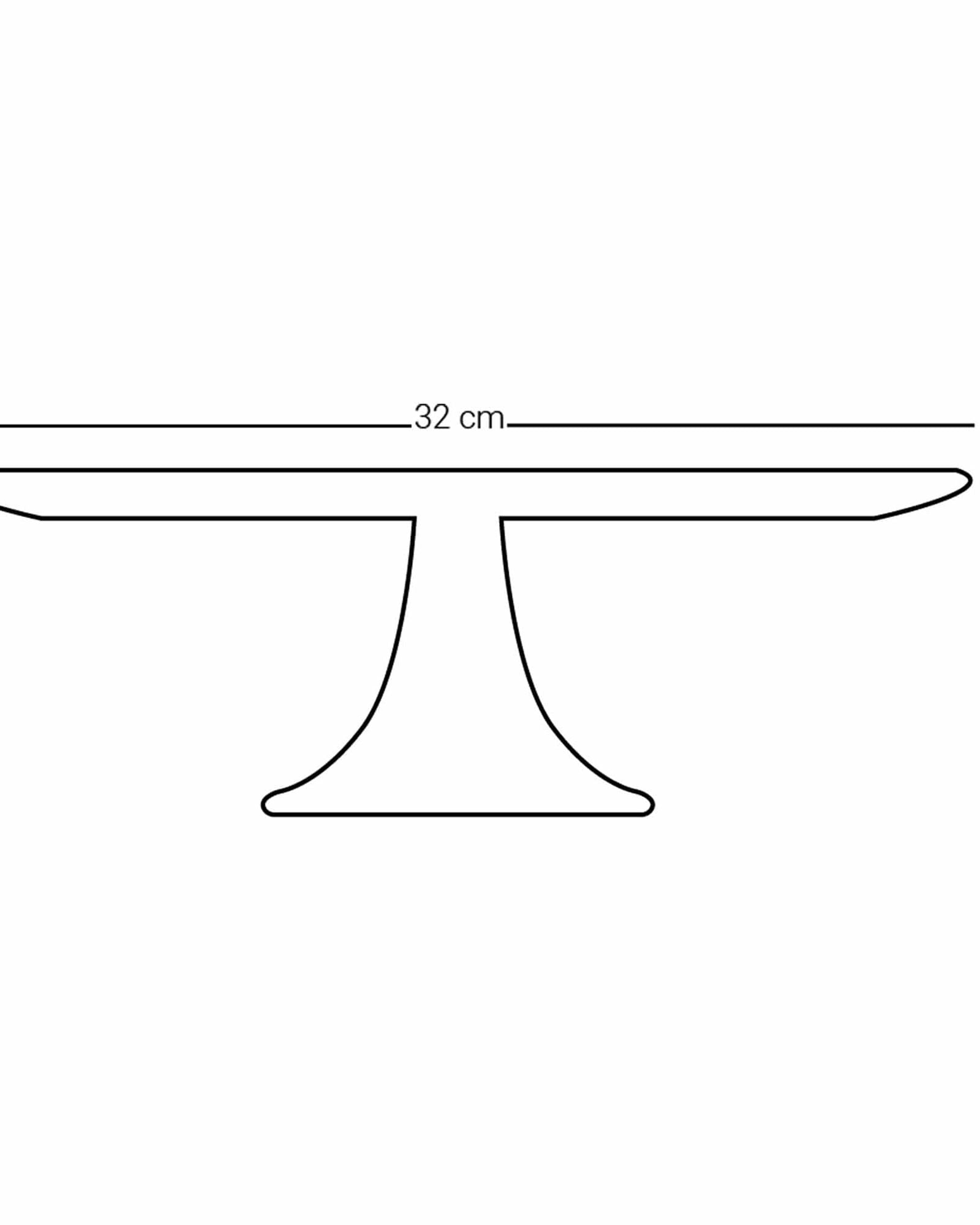 طبق كيك ذو قدم دملاج سرور (ذهبي)