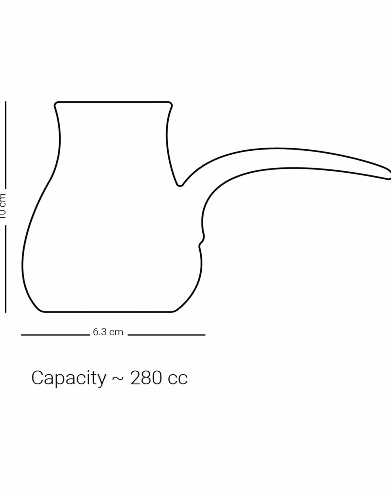 إبريق قهوة تركية صغير من ديملاج كريم (ذهبي)