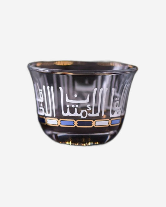 أكواب ديملاج أسالا كاوا، 6 قطع، ذهبي وأزرق