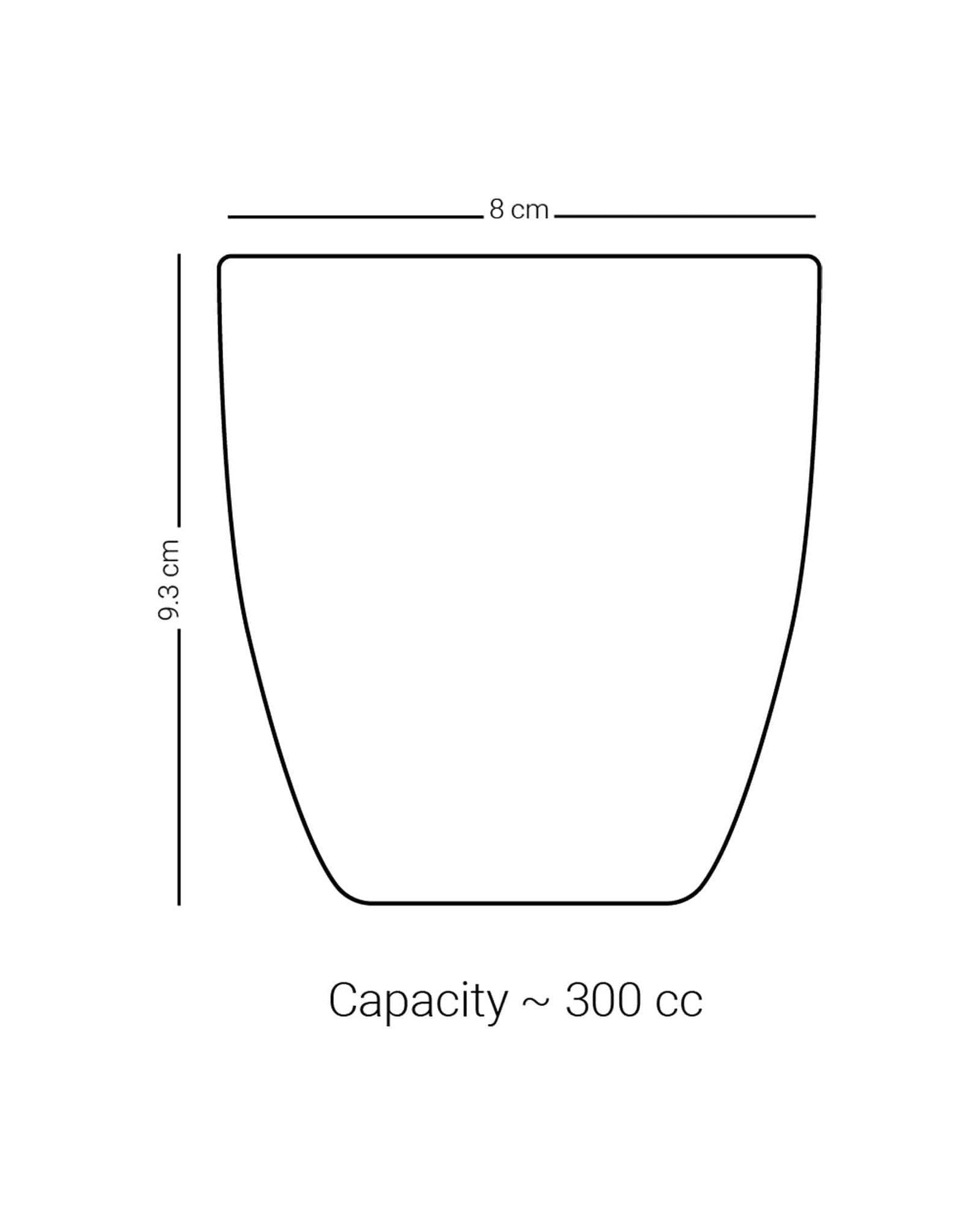 مجموعة ديملاج أصالة من 6 أكواب قصيرة (ذهبي وأزرق)