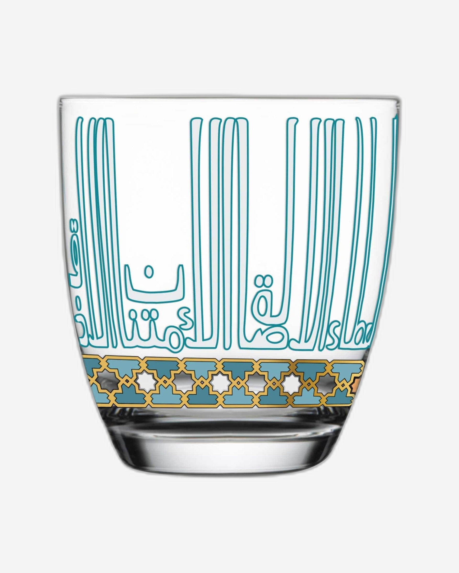 مجموعة ديملاج أصالة من 6 أكواب قصيرة (ذهبي وأخضر)