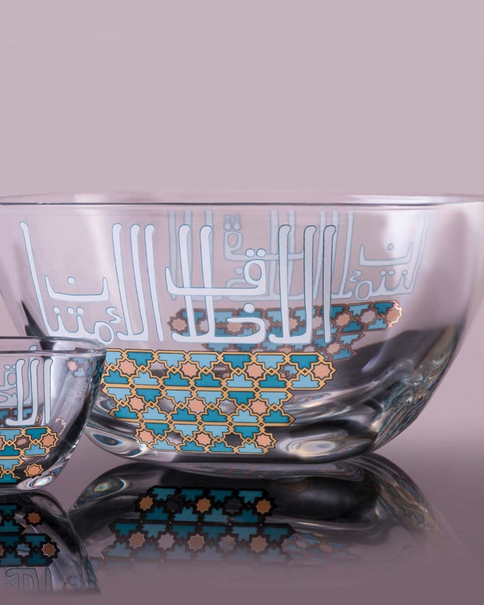 وعاء تقديم كبير من ديملاج أصالة (ذهبي وأخضر)