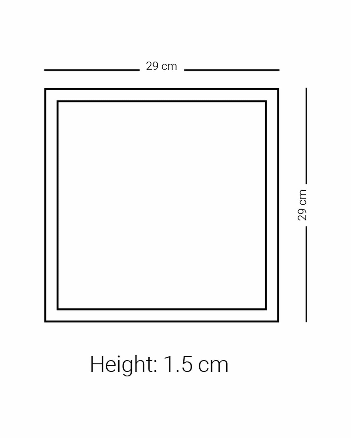 طبق ديملاج كريم المربع الكبير الذهبي