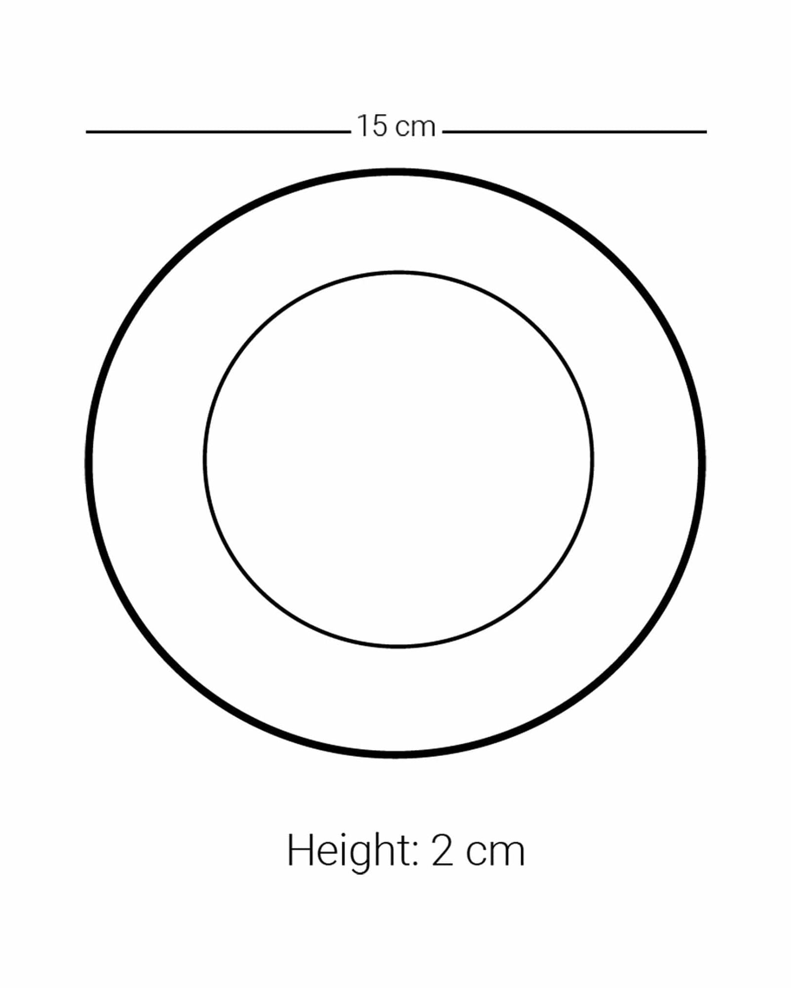 مجموعة أطباق ديملاج كريم، 6 قطع (ذهبي)