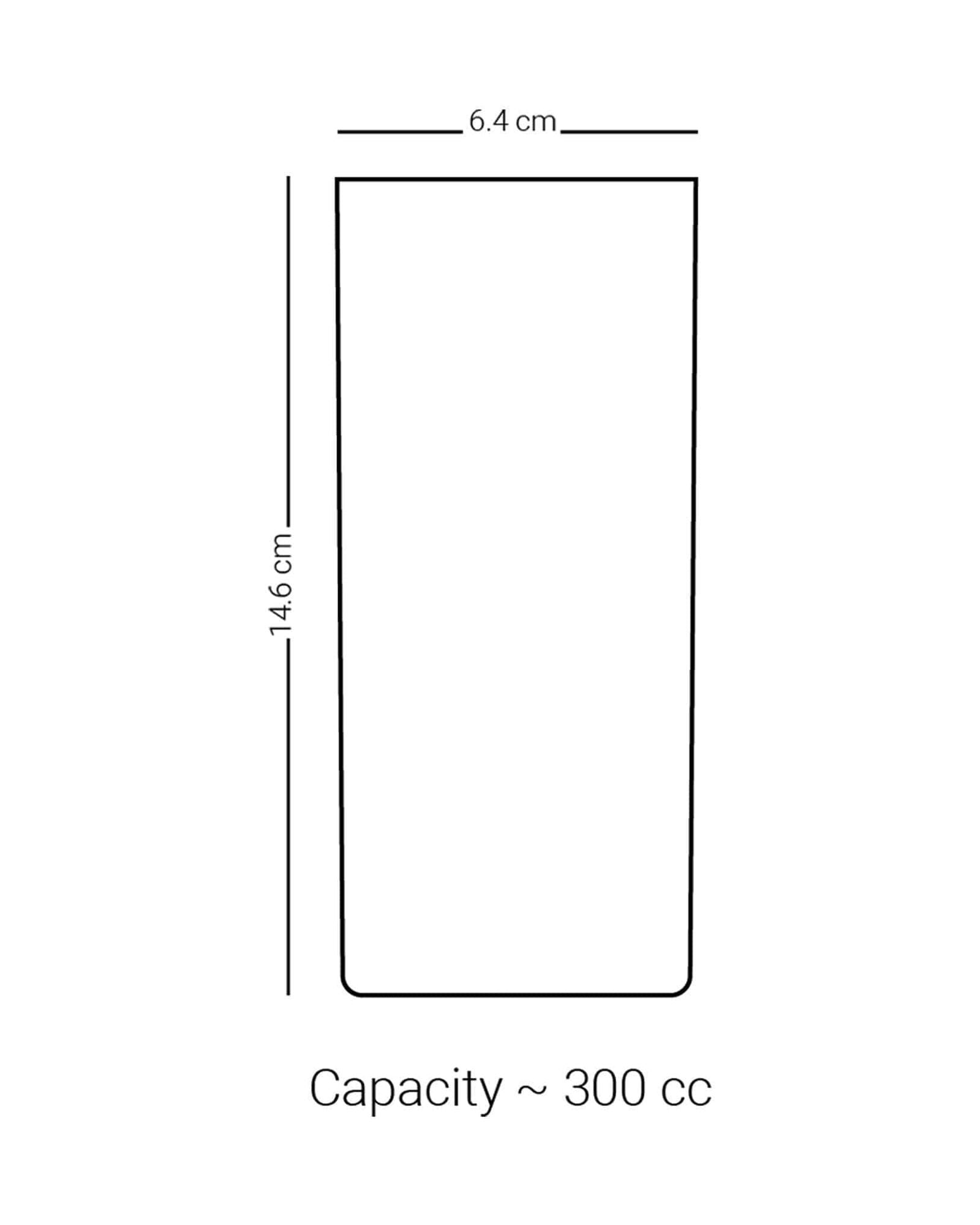 مجموعة أكواب ديملاج أبراج، 6 قطع (ذهبي)