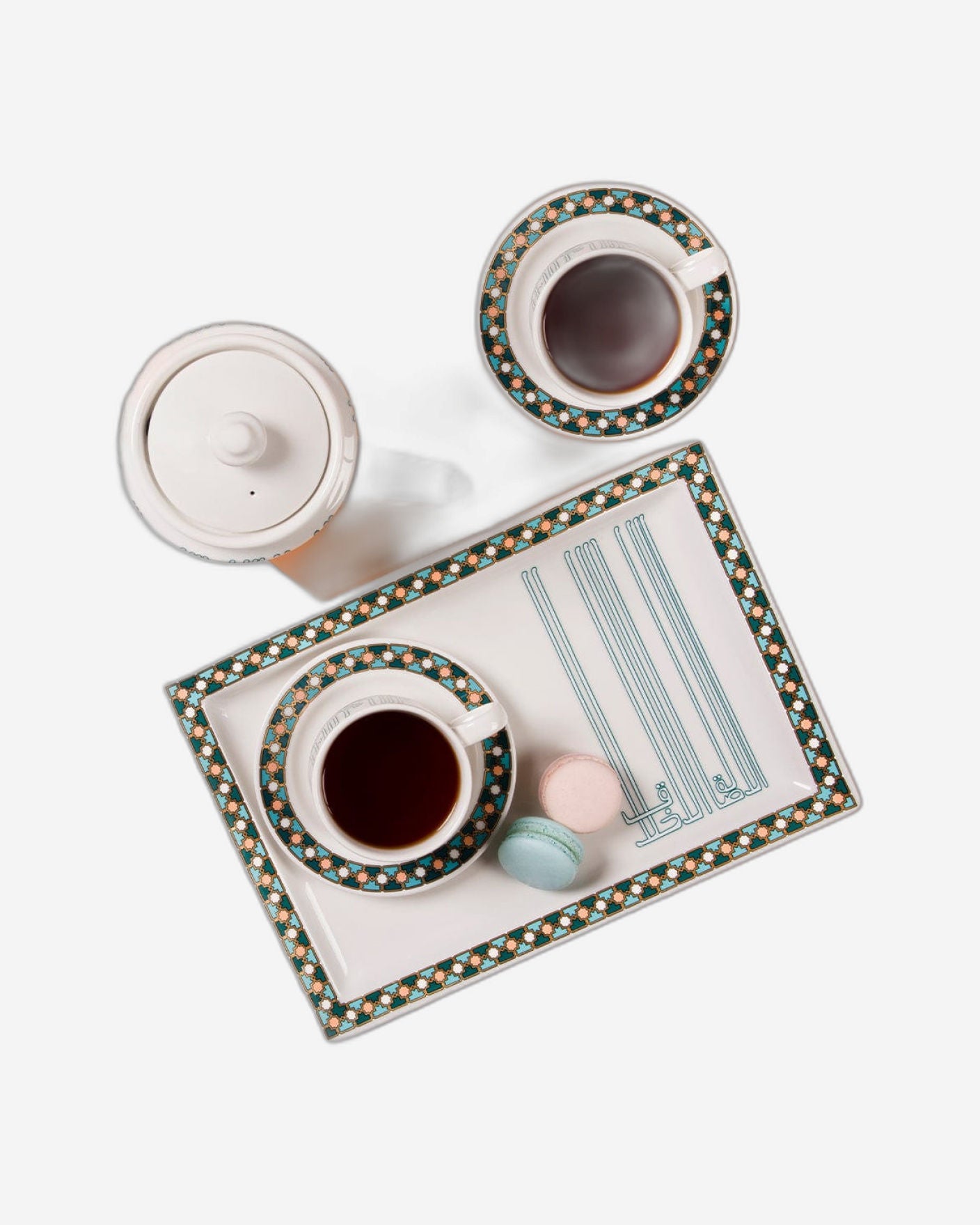 طبق تقديم ديملاج أسالا كبير ذهبي وأخضر