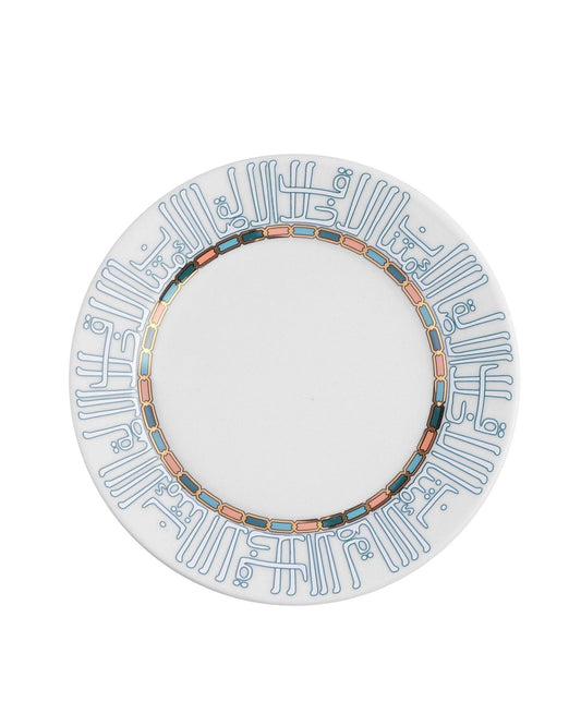 مجموعة ديملاج أصالة من 6 أطباق بورسلين (ذهبي وأخضر)