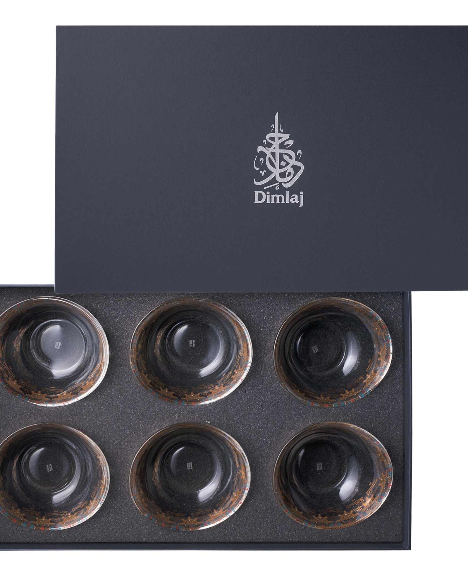 مجموعة ديملاج سرور من 6 قطع أوعية تقديم صغيرة (ذهبية)