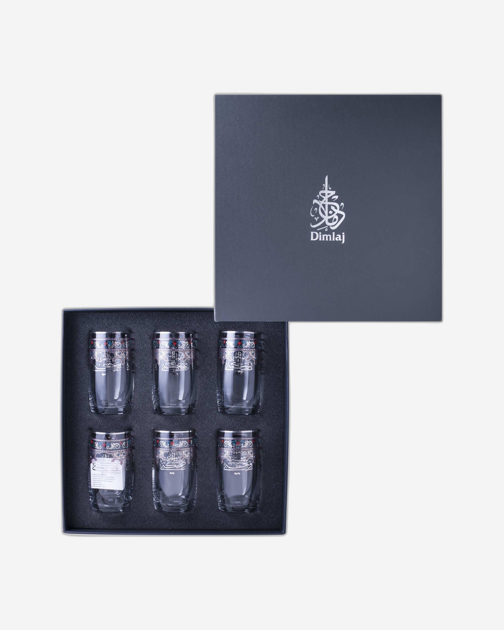 مجموعة أكواب ديملاج سرور، 6 قطع (بلاتينيوم)