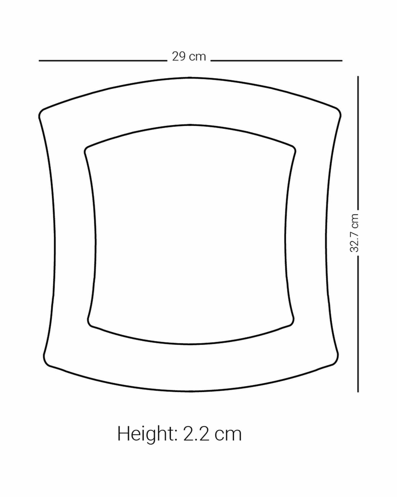 طبق تقديم كبير من ديملاج كريم (ذهبي)
