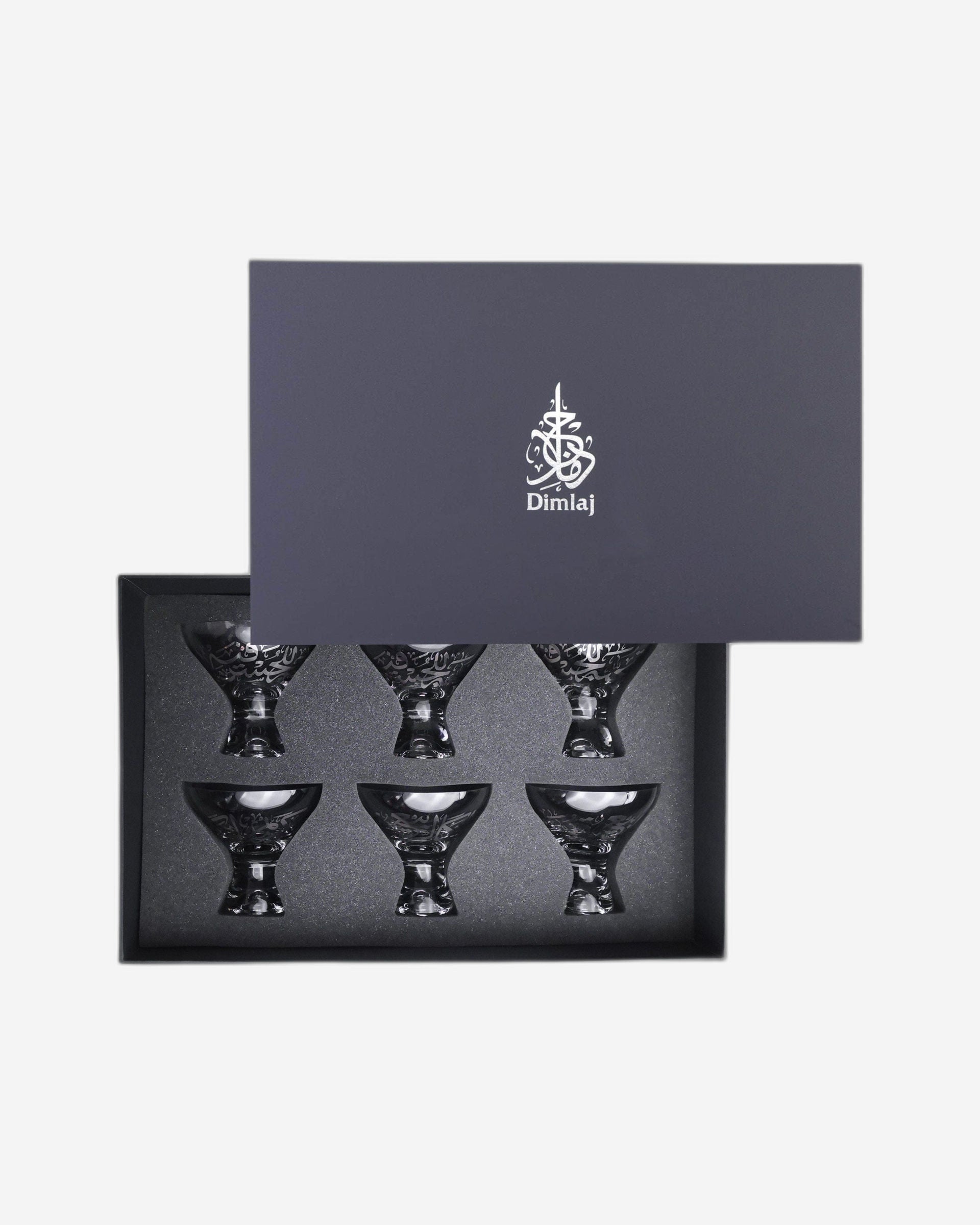 مجموعة ديملاج كريم من 6 أكواب آيس كريم (بلاتينيوم)