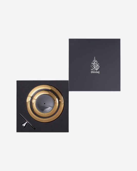 صينية ديملاج قرطبة ذات طبقتين (ذهبية)