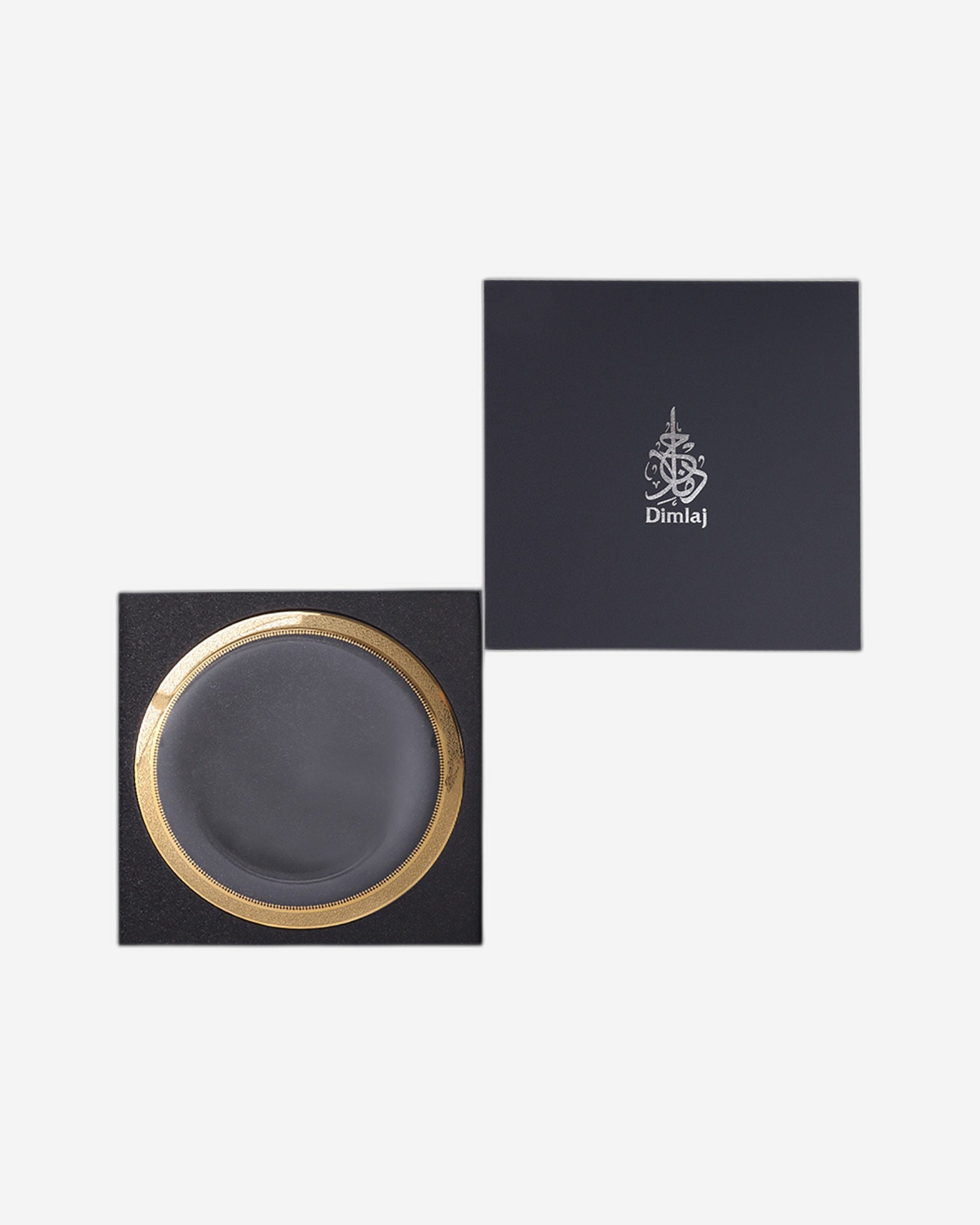 صينية تقديم كبيرة بمقبض من ديملاج قرطبة (ذهبي)