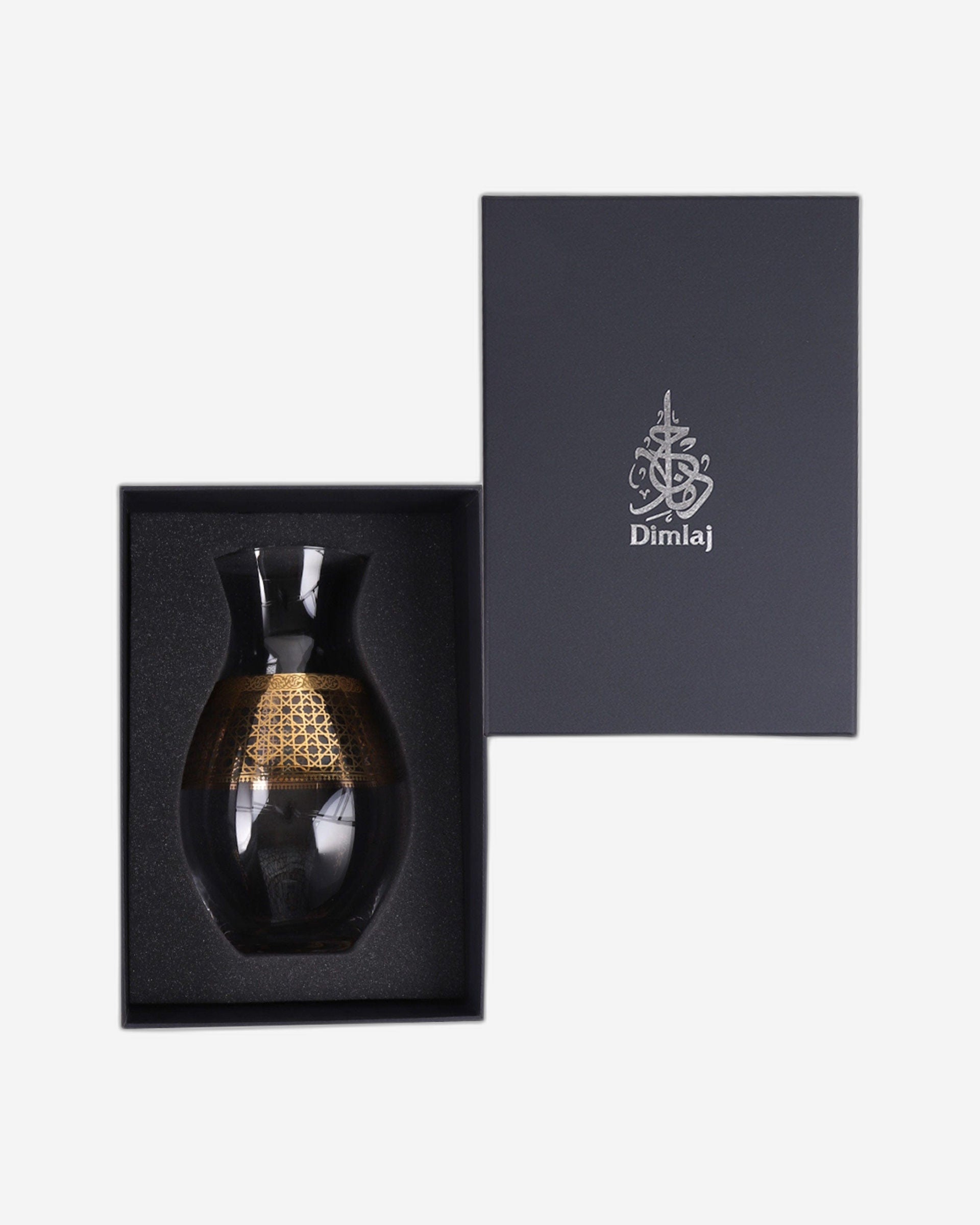 مزهرية ديملاج قرطبة كبيرة الحجم (ذهبية)