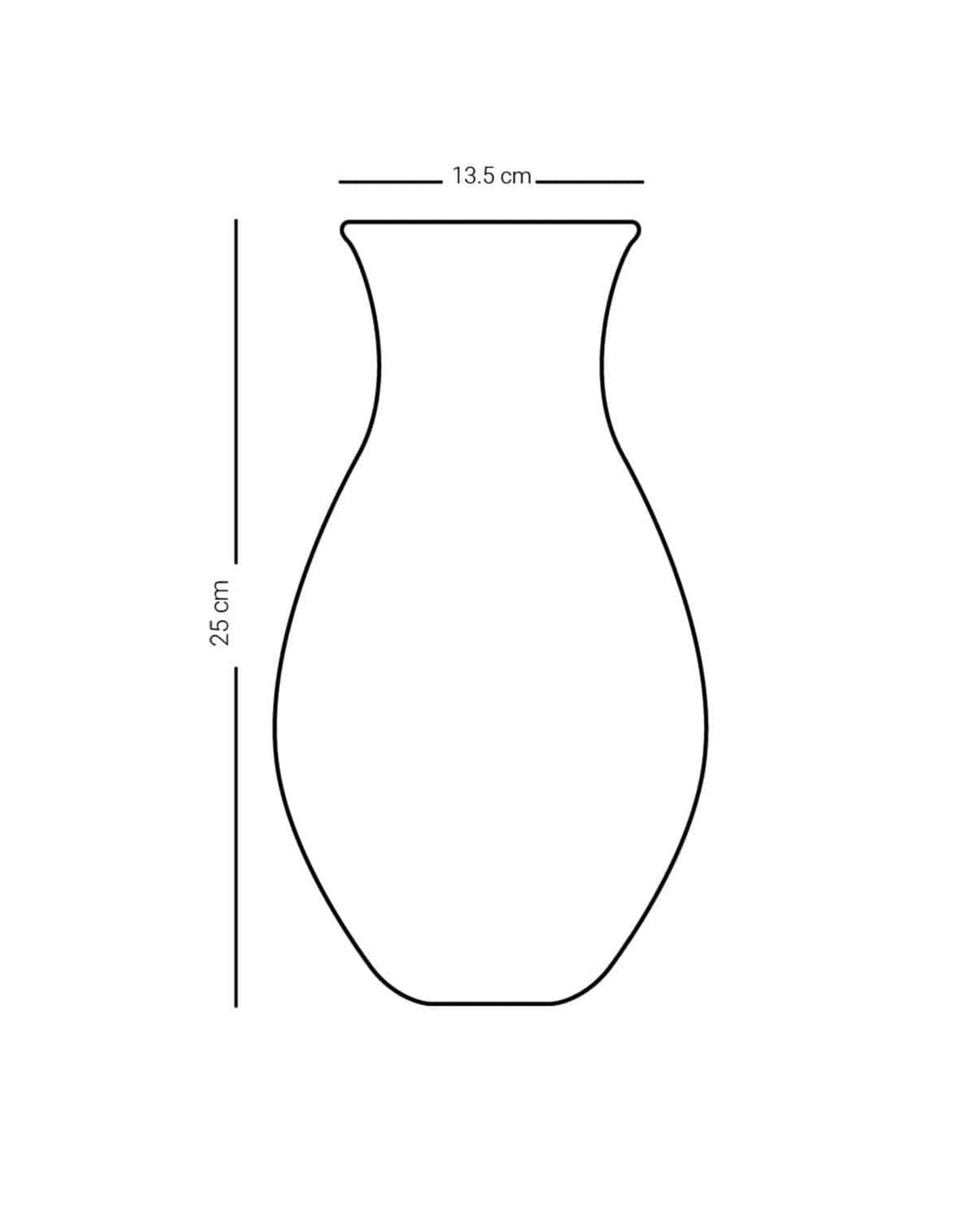 مزهرية ديملاج قرطبة كبيرة ذهبية