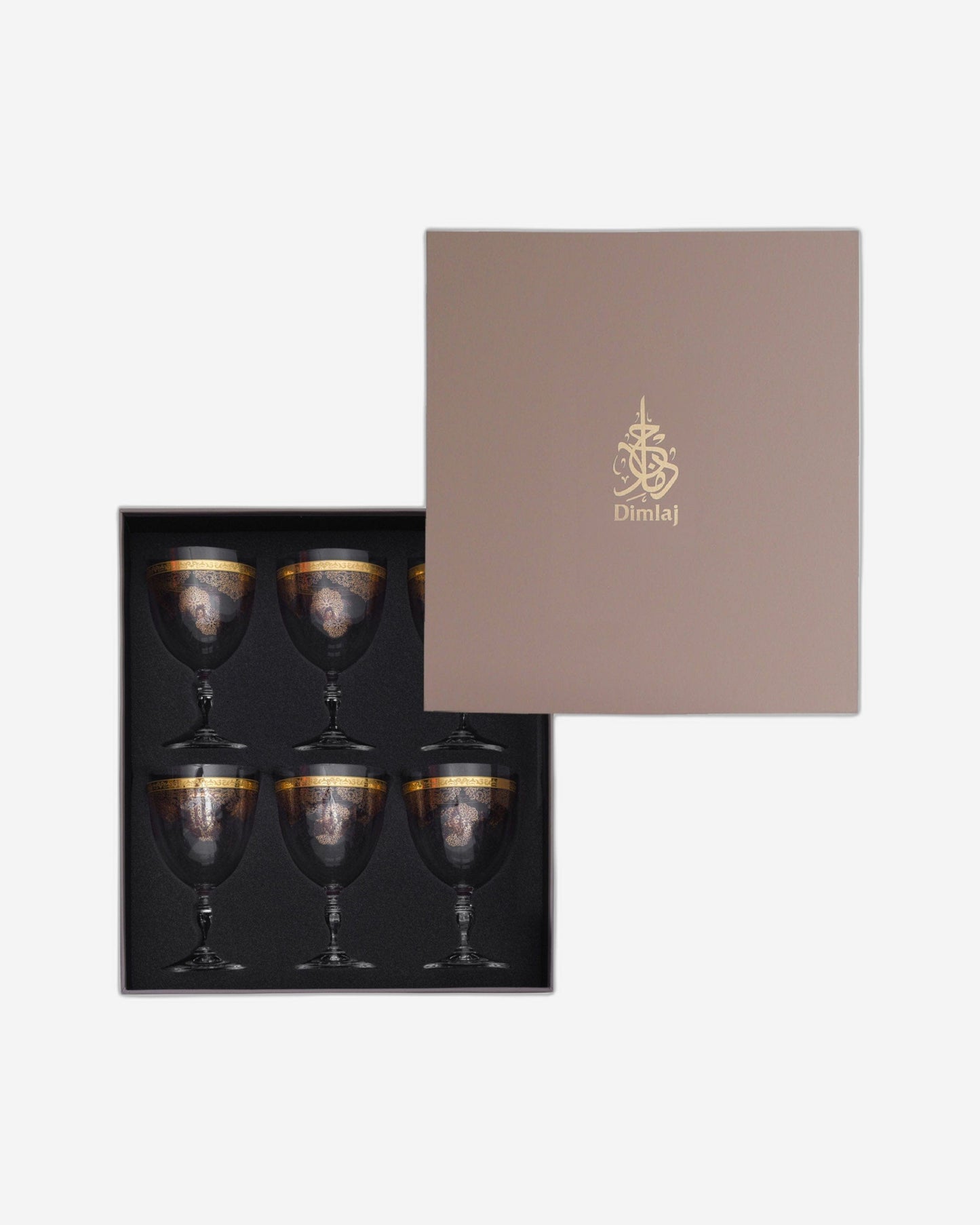 سيقان فلوت ديملاج سيلينا، 6 قطع، ذهبي ووردي