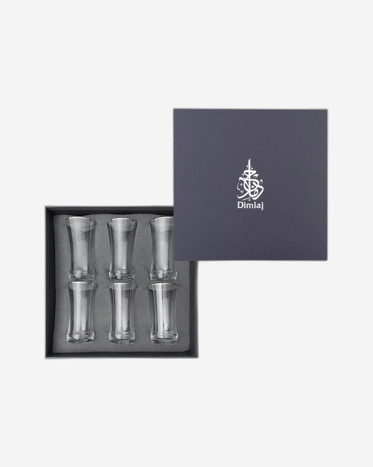 أكواب ديملاج بيرلا، 6 قطع، كريستال بلاتيني