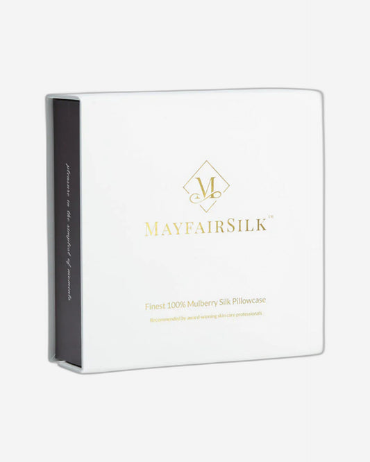 غطاء وسادة أكسفورد رمادي محاري "حرير التوت" من مايفيرسيلك مع حواف