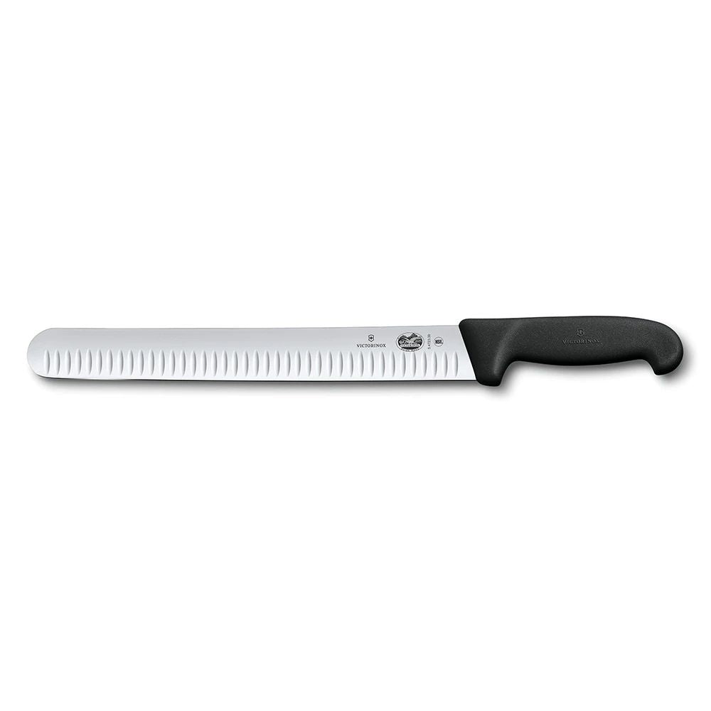 Victorinox Fibrox Slicing Knife 30Cm Fluted Black 5.4723.30