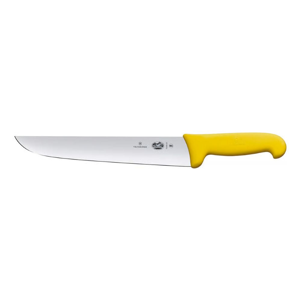 Victorinox Fibrox Slaughter And Butcher Knife 18Cm Straight Yellow 5.5208.18