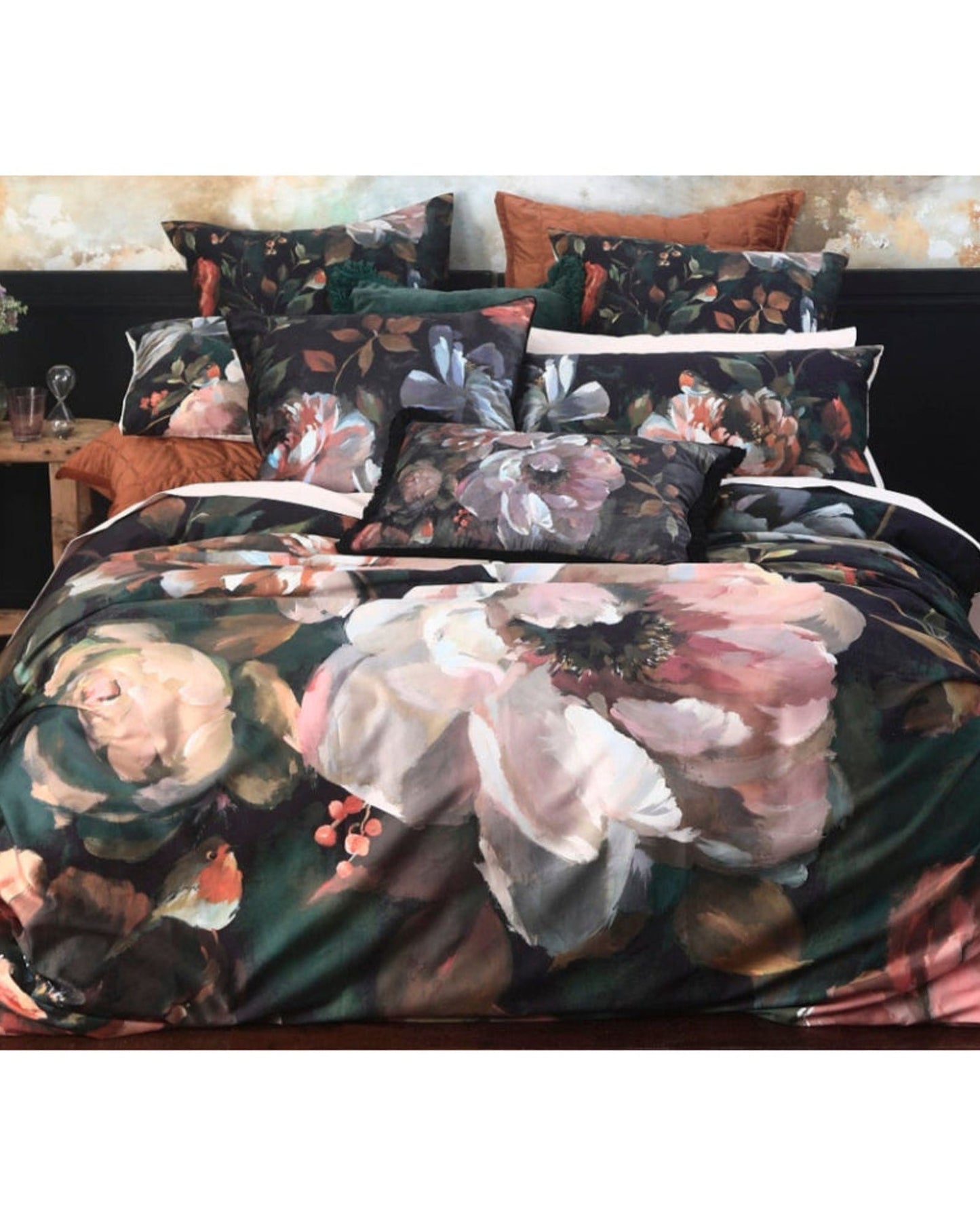 طقم لحاف مزدوج "روزيتي" من MM Linen 200x200 سم + 50x75 (2) سم