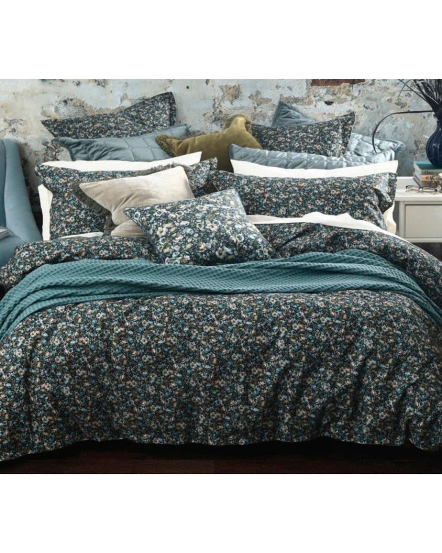 لحاف "Aster" من MM Linen مقاس سوبر كينج 260x220 + 50x75 (2) سم