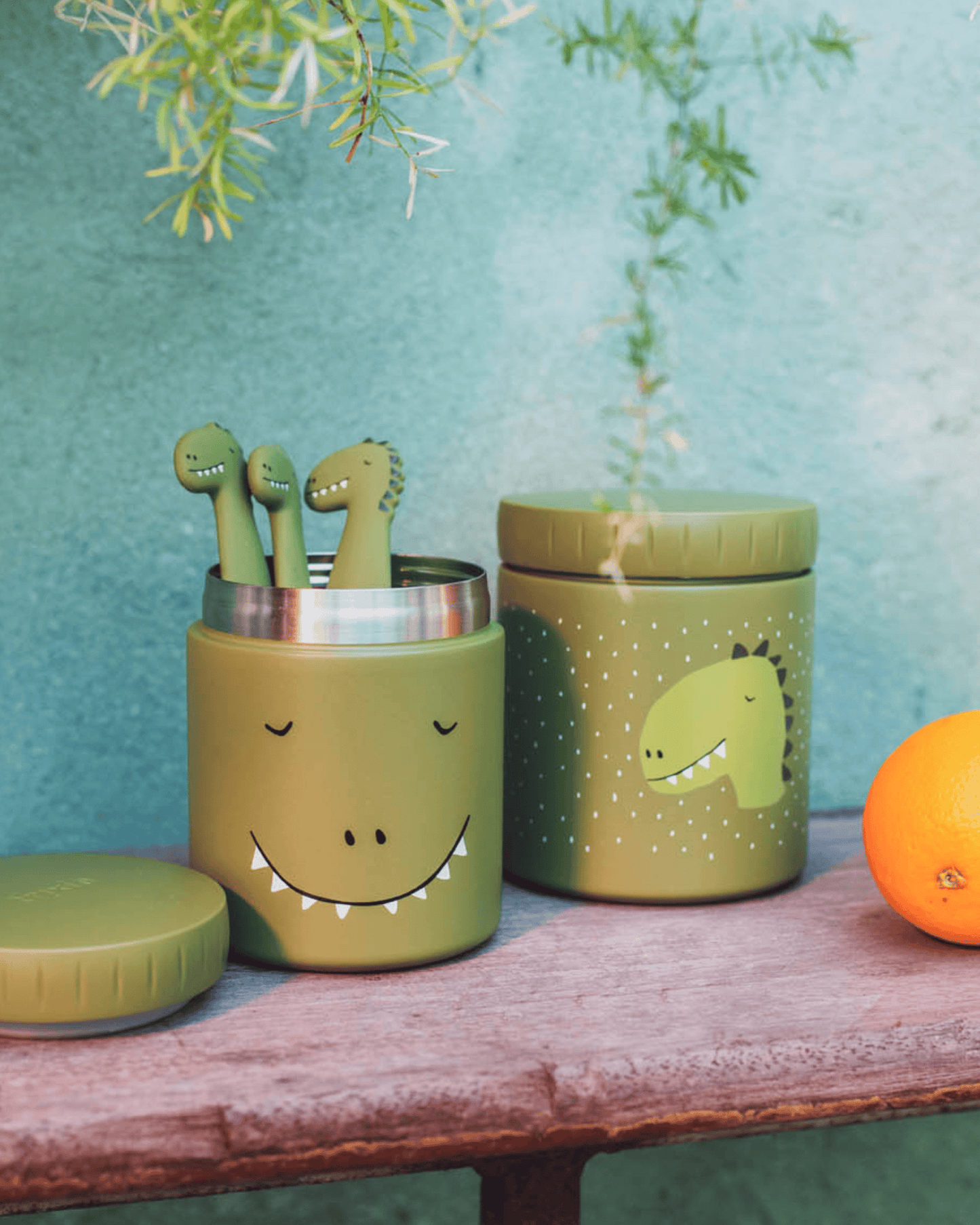Trixie Double Wall Insulated Food Jar - 350ml - Mr. Dino