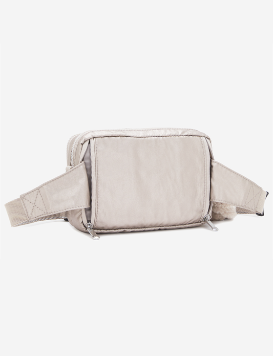 حقيبة كروسبودي صغيرة KIPLING Abanu متعددة الألوان لامعة قابلة للتحويل إلى حقيبة خصر (مع حزام كتف قابل للإزالة) I3492-48I