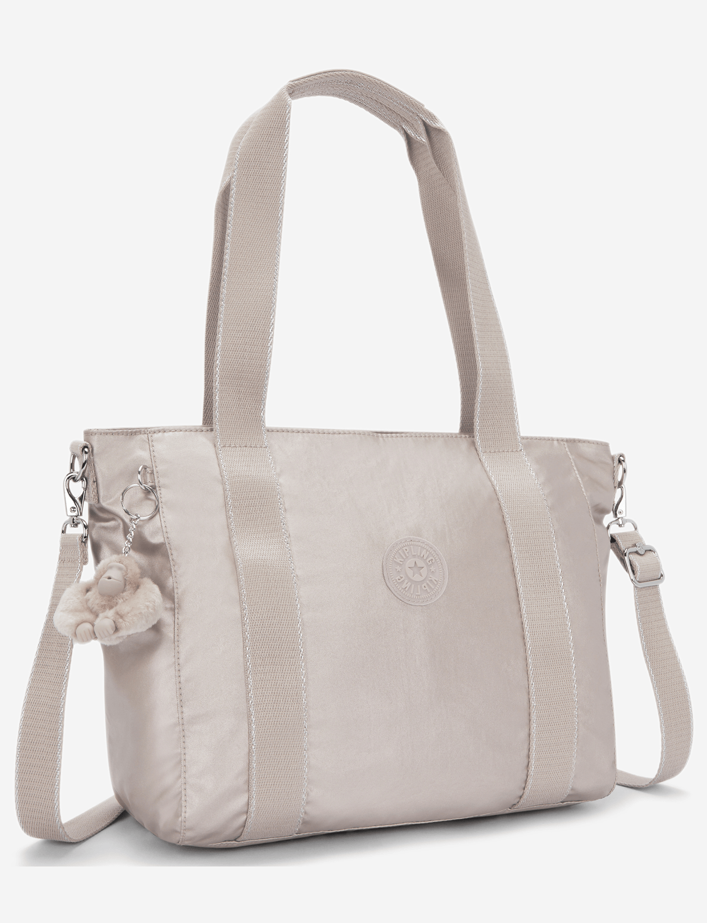 KIPLING Asseni S حقيبة يد صغيرة لامعة (مع حزام كتف قابل للإزالة) I6232-48I