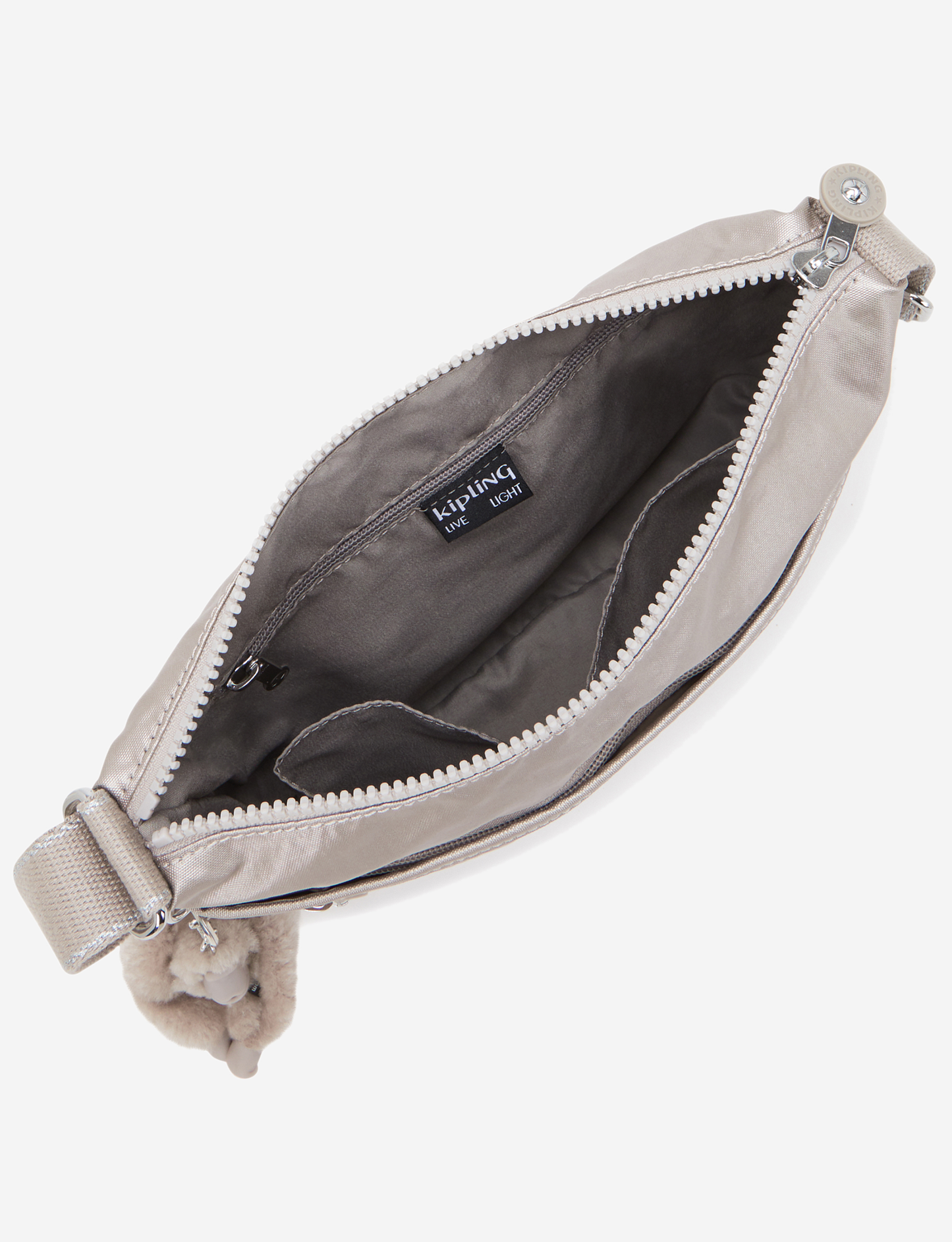 KIPLING حقيبة أرتو ميتاليك جلو متوسطة كروس 10878-48I